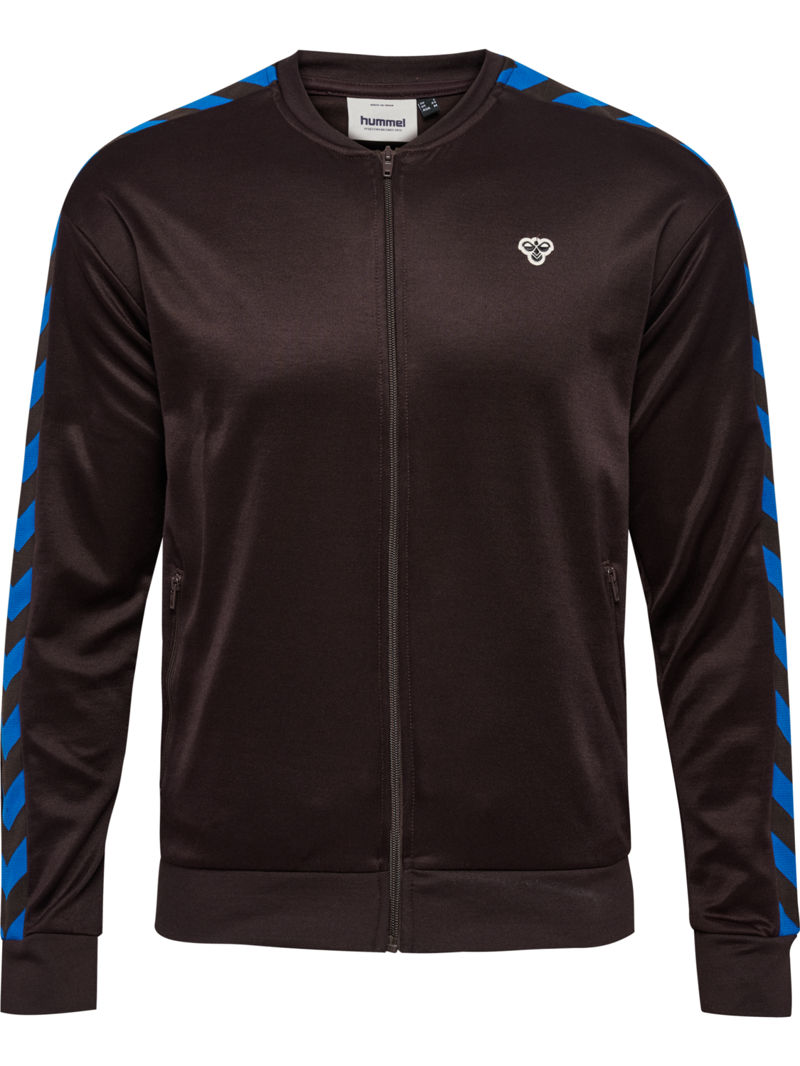 hmlARCHIVE REGULAR POLY ZIP JACKET, CHOCOLATE PLUM/CHOCOLATE PLUM, packshot
