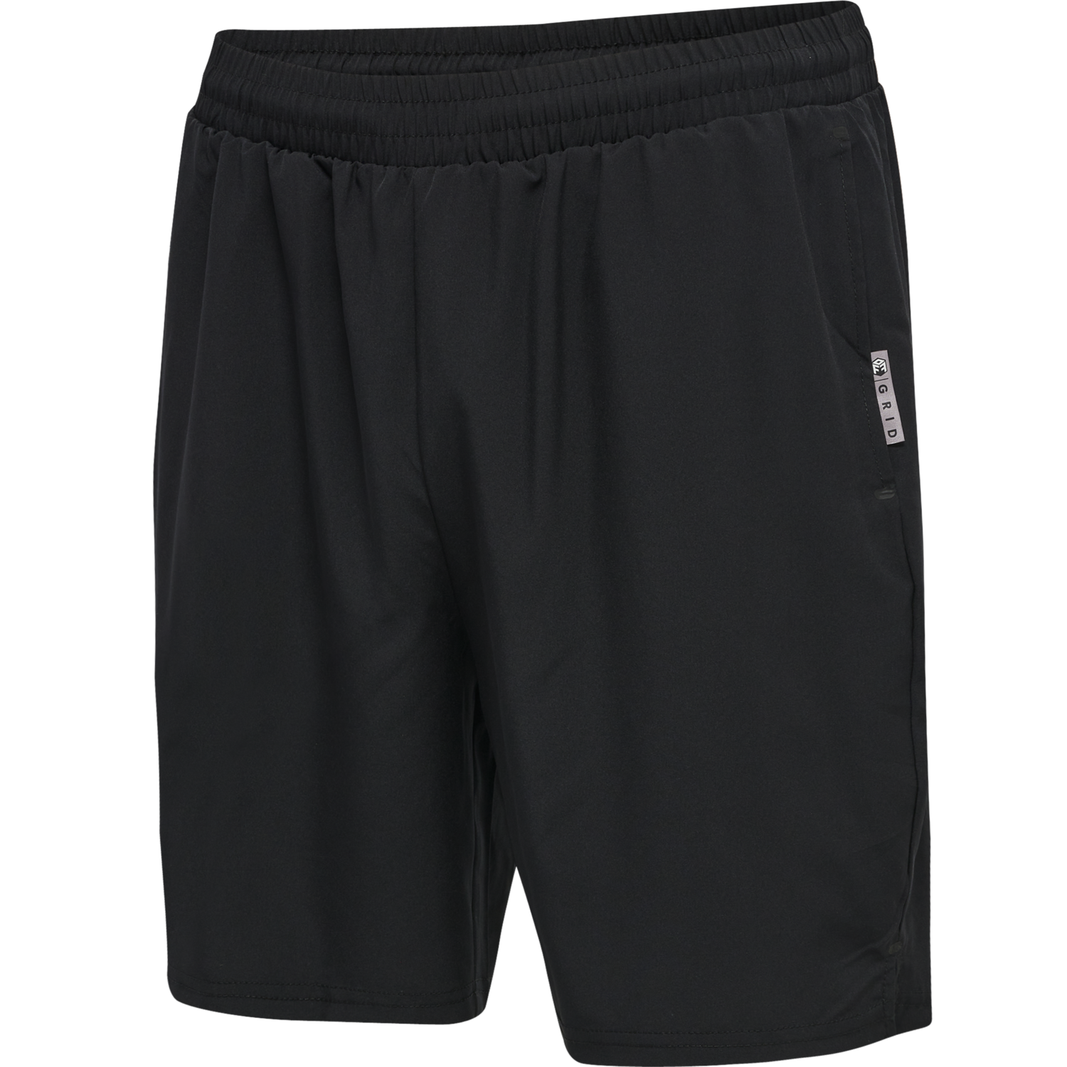 hmlMOVE GRID WOVEN SHORTS, BLACK, packshot