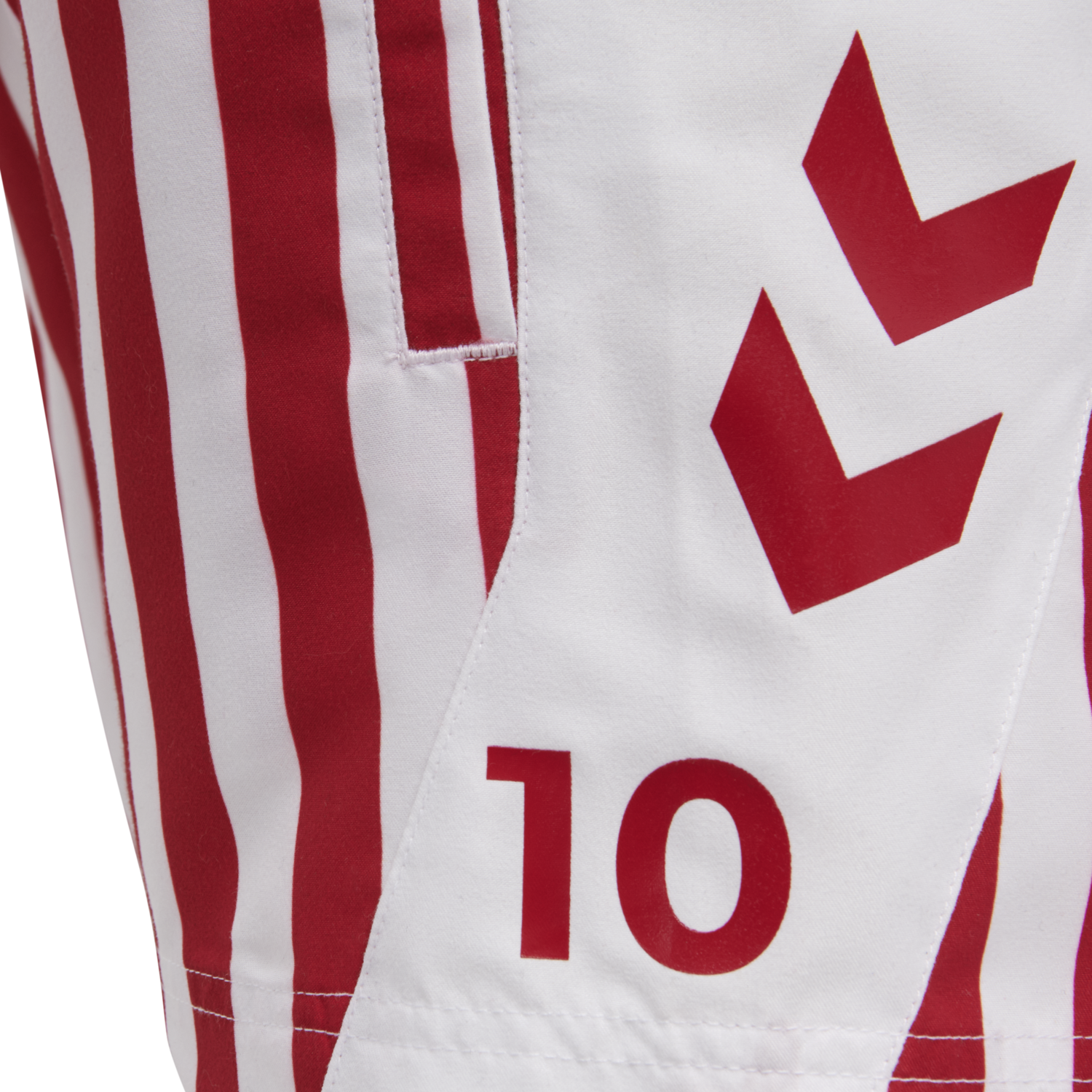 DBU FAN 2020 SWIM SHORTS KIDS, TANGO RED, packshot