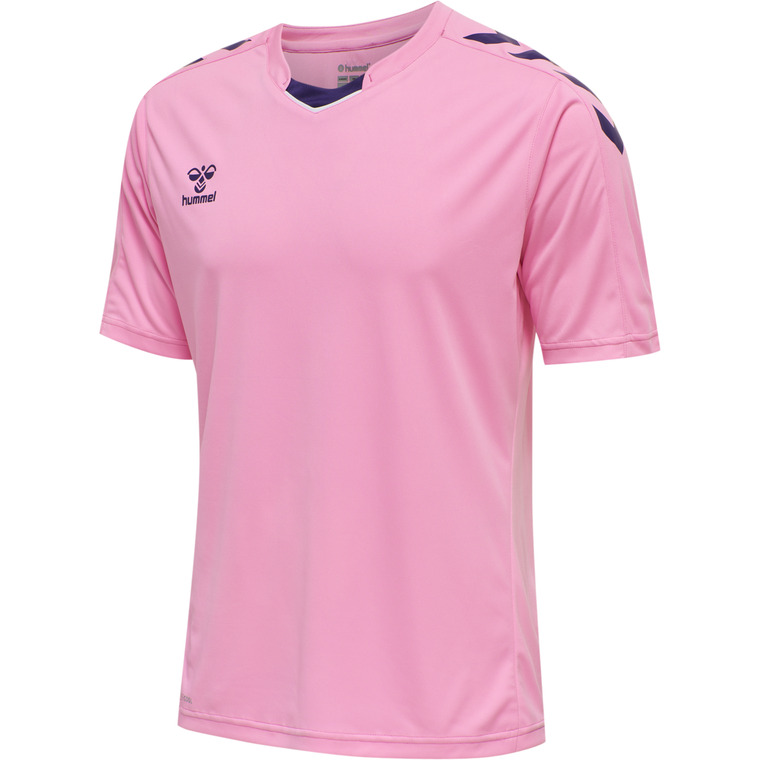 hmlCORE XK POLY JERSEY S/S, COTTON CANDY, packshot