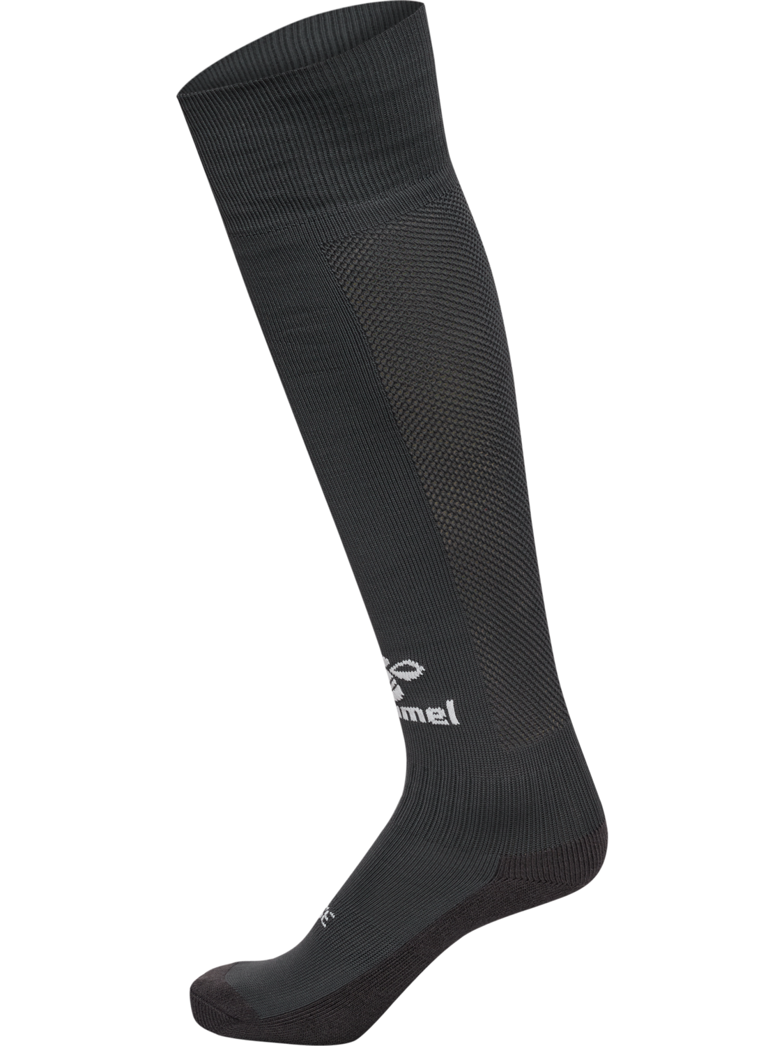 hmlESSENTIAL FOOTBALL SOCKS, ASPHALT/WHITE, packshot