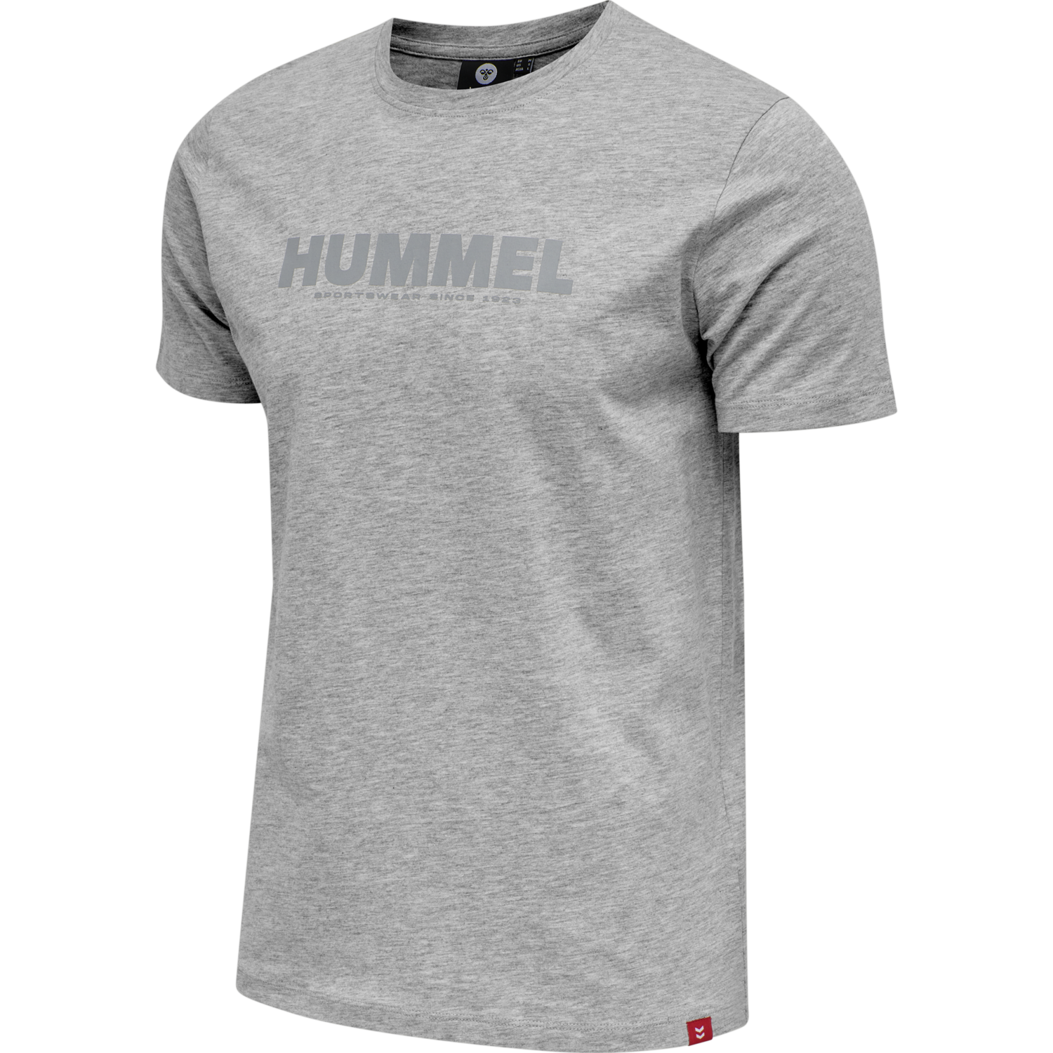 hmlLEGACY T-SHIRT, GREY MELANGE, packshot