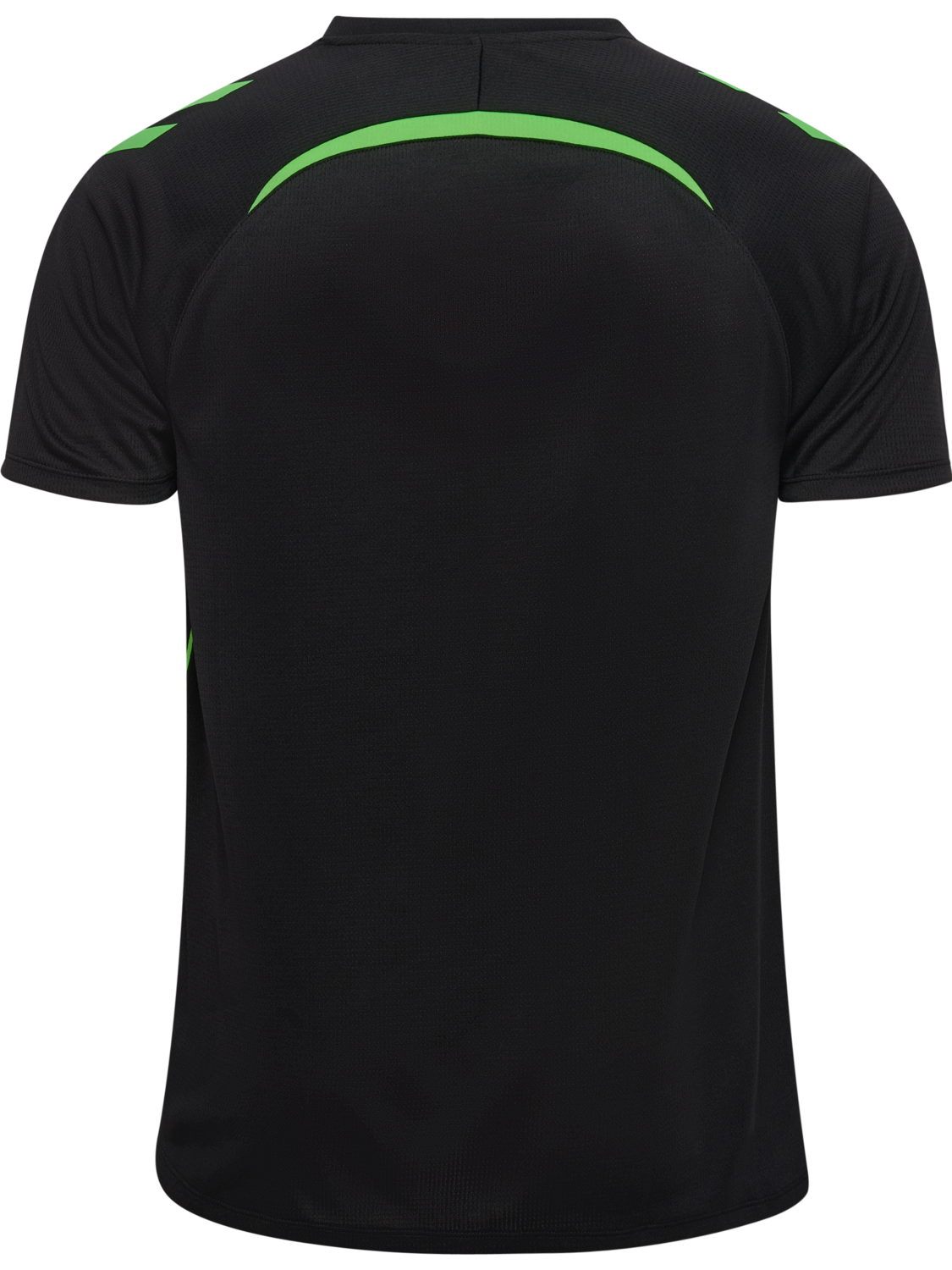 hmlLEAD 2.0 JERSEY S/S, BLACK/GREEN GECKO, packshot