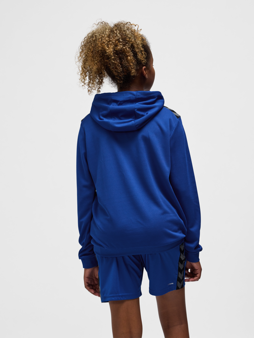 hmlAUTHENTIC PL HOODIE KIDS, TRUE BLUE, model
