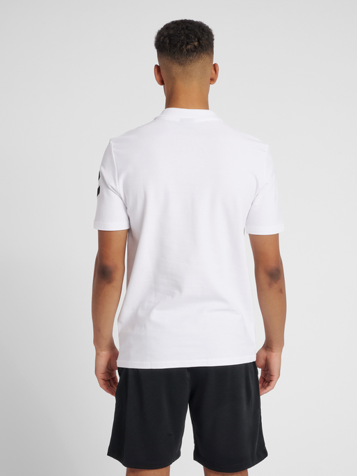 HUMMEL GO COTTON POLO, WHITE, model