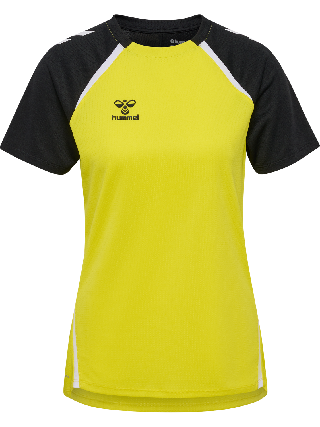 hmlLEAD 2.0 JERSEY S/S WOMAN, BLAZING YELLOW/BLACK, packshot