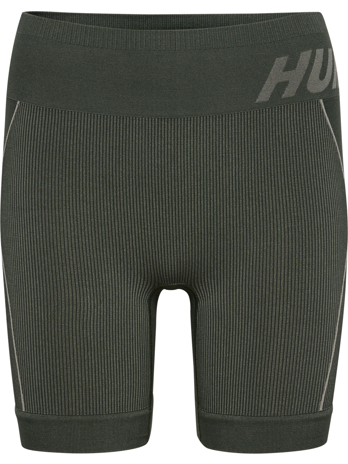 hmlTE CHRISTEL SEAMLESS SHORTS, CLIMBING IVY/SEAGRASS MELANGE, packshot