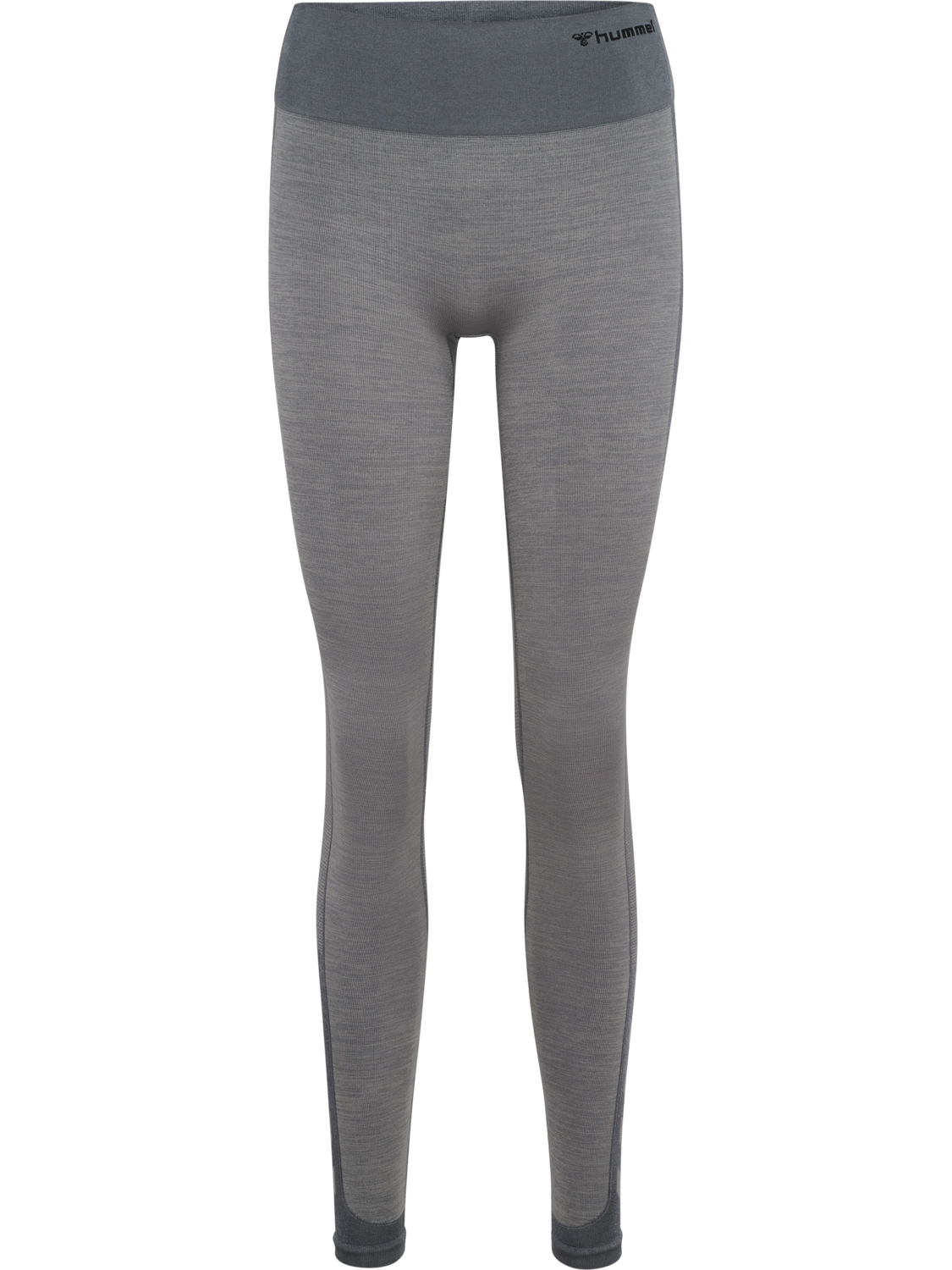 hmlMT SHINE SEAMLESS MW TIGHTS, QUIET SHADE/SHARKSKIN MELANGE, packshot