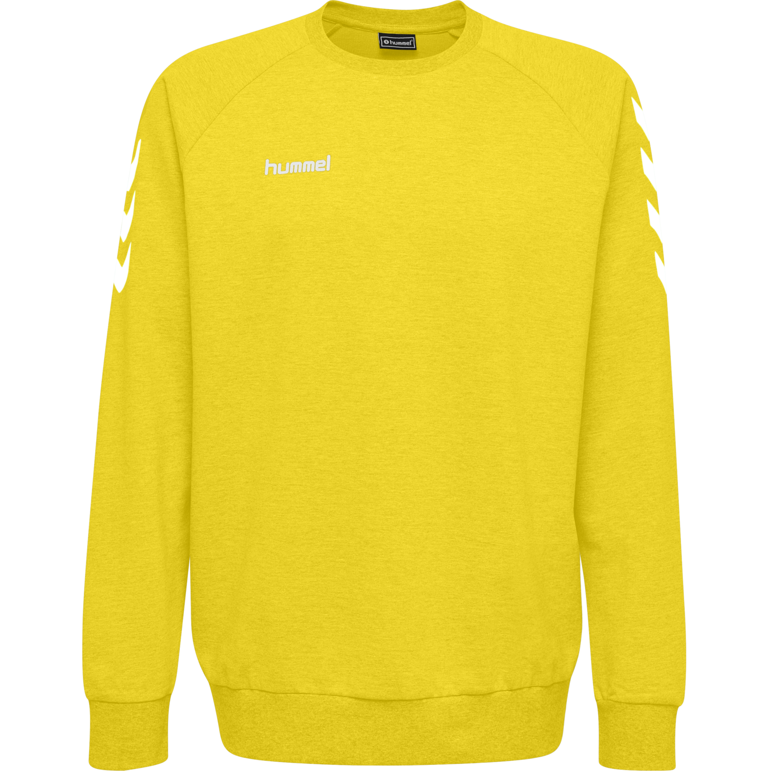 HUMMEL GO COTTON SWEATSHIRT, SPORTS YELLOW, packshot