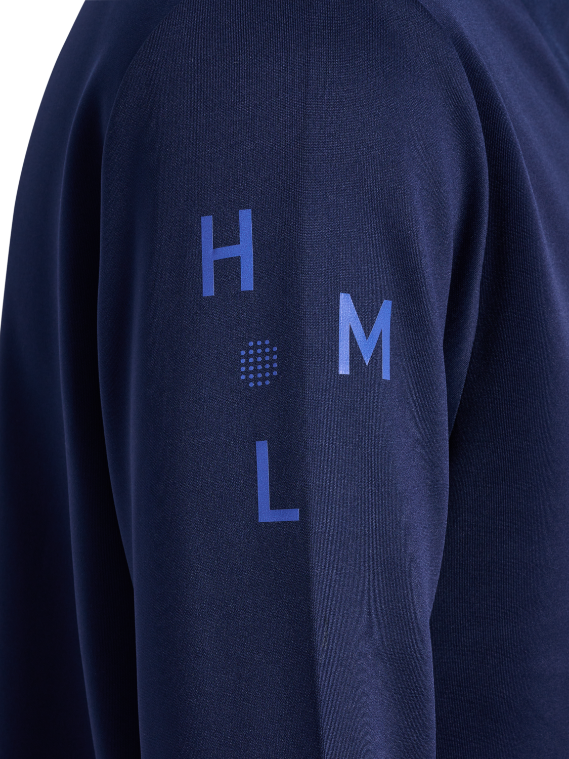 hmlCOURT HALF ZIP L/S, MARINE, packshot
