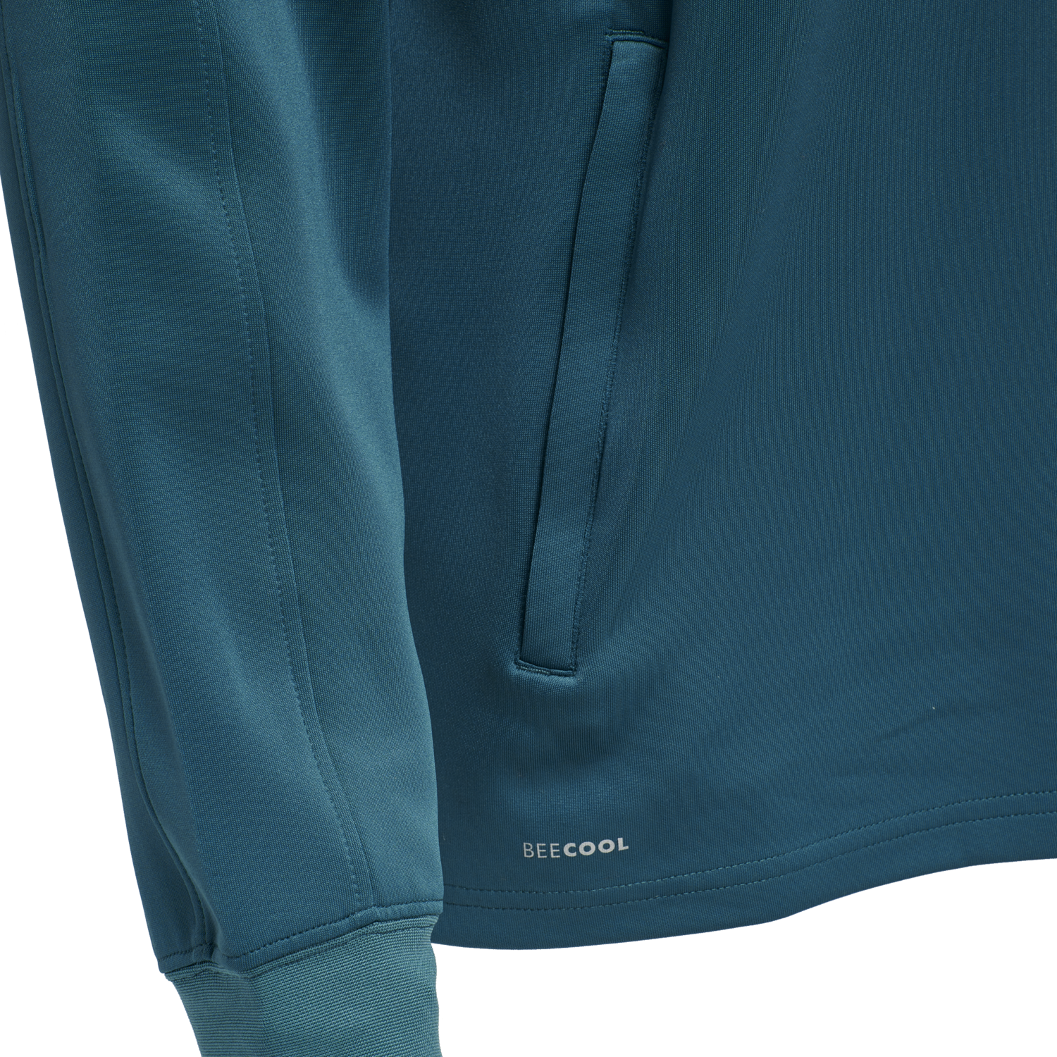 hmlCORE XK POLY SWEAT HOODIE, BLUE CORAL, packshot