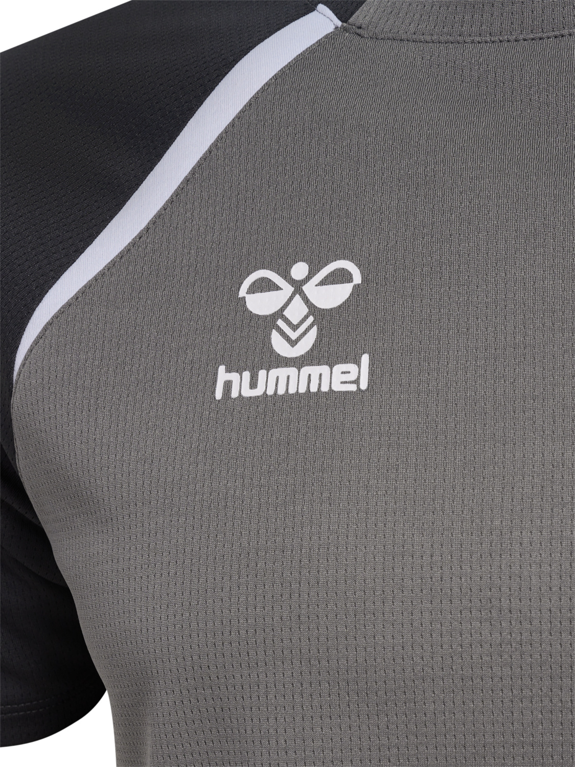 hmlLEAD 2.0 JERSEY S/S, STEEL GRAY/ASPHALT, packshot