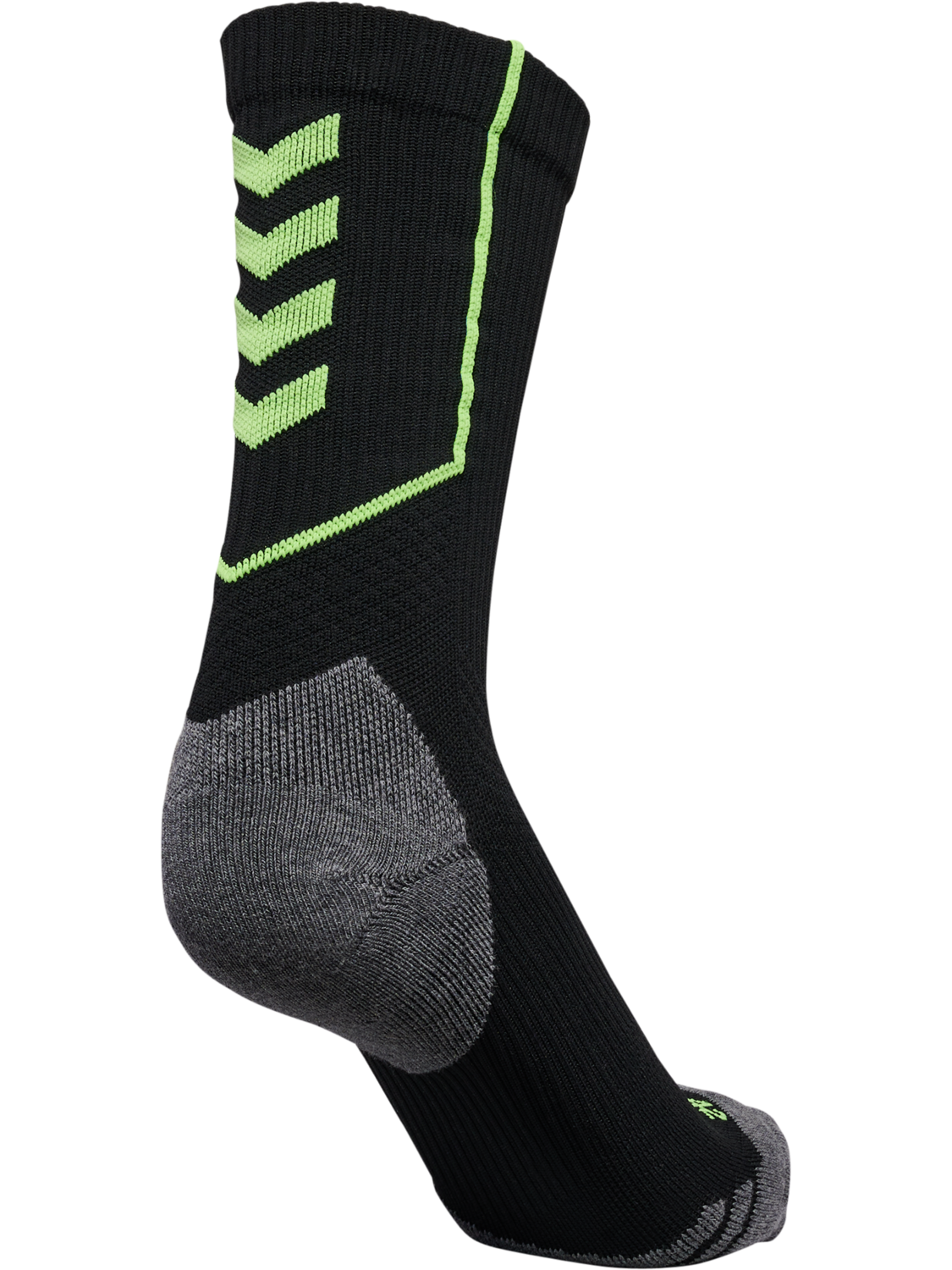 hmlPRO TRAINING SOCKS LOW NEON, BLACK/GREEN GECKO, packshot