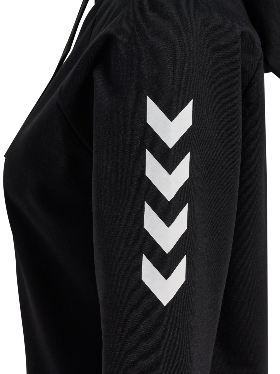 HUMMEL GO COTTON HOODIE WOMAN, BLACK, packshot