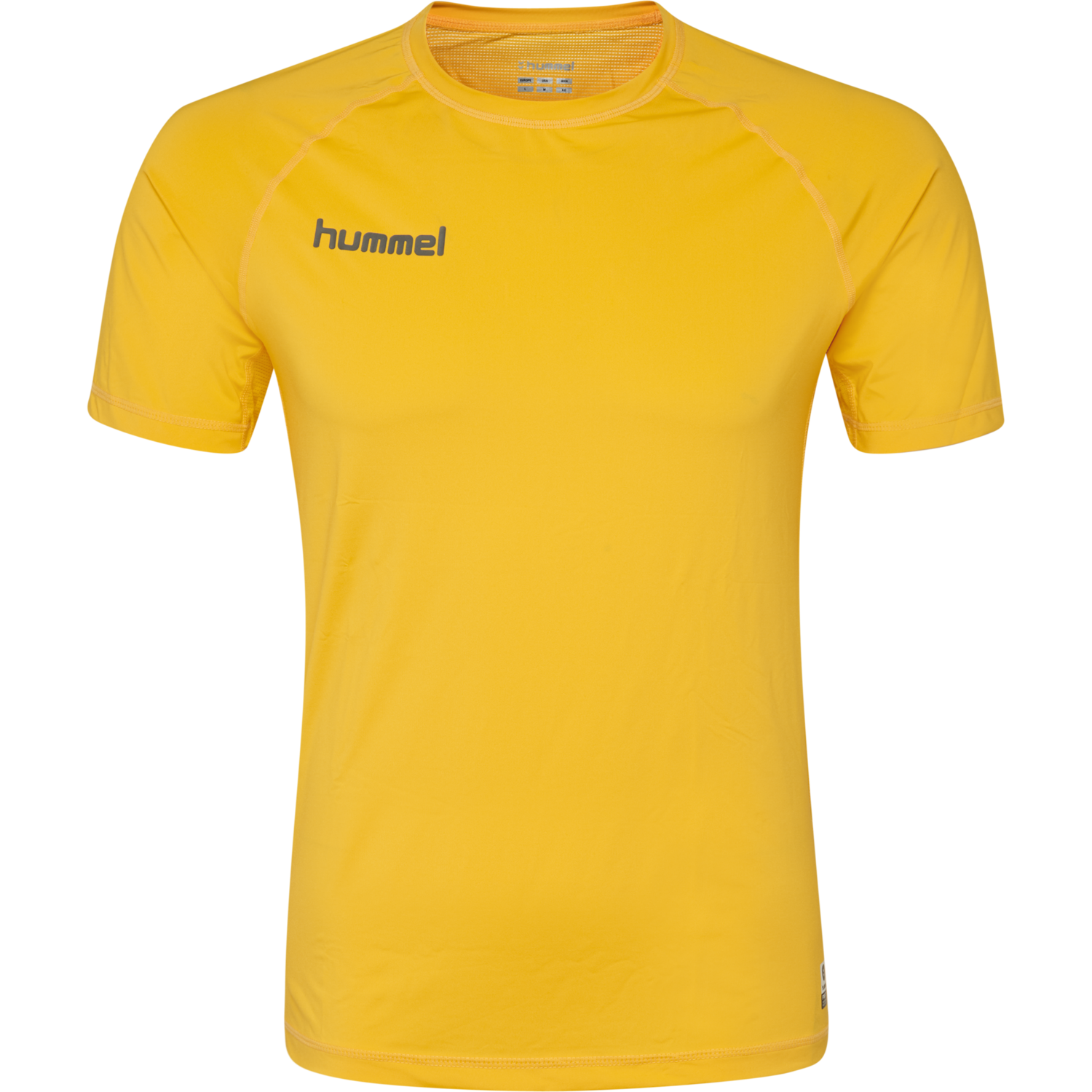HUMMEL FIRST PERFORMANCE JERSEY S/S, SPORTS YELLOW, packshot