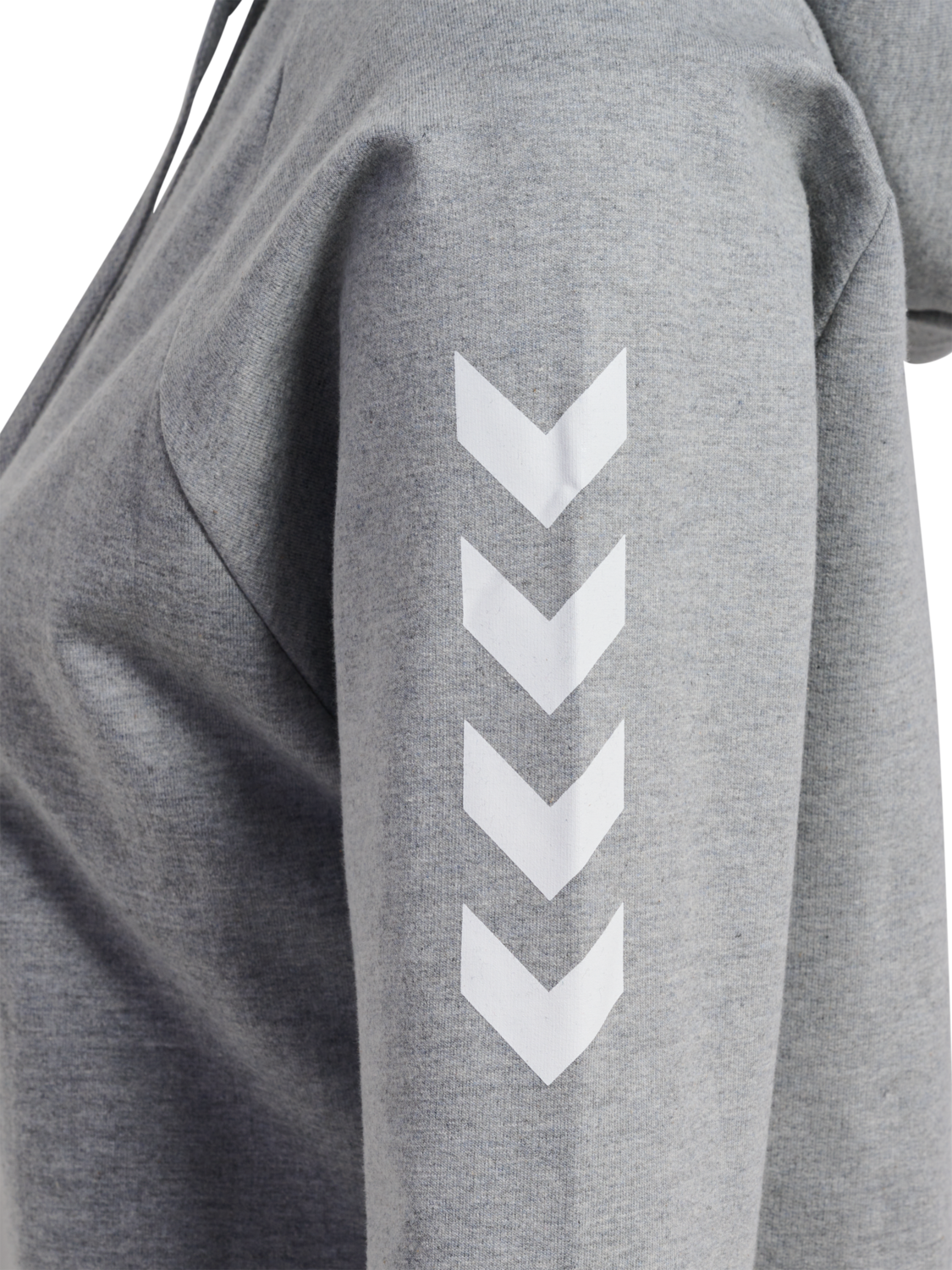 HUMMEL GO COTTON HOODIE WOMAN, GREY MELANGE, packshot