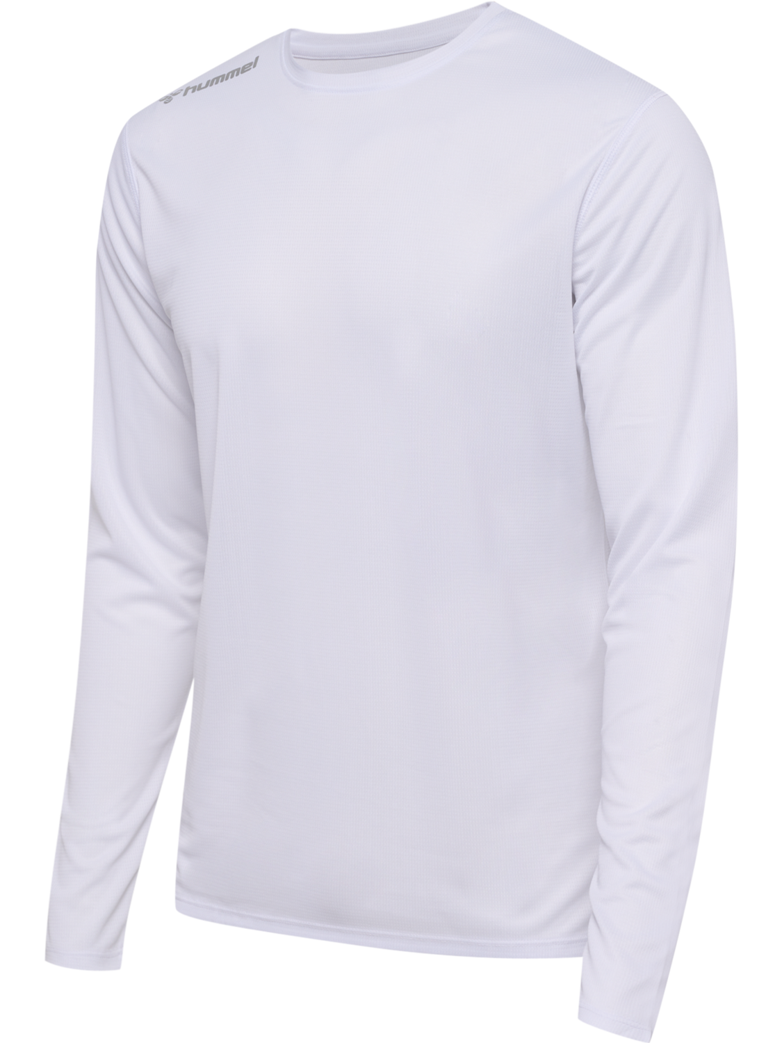 hmlRUN JERSEY L/S, WHITE, packshot