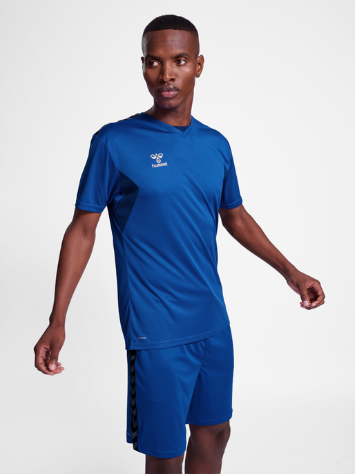 hmlAUTHENTIC PL JERSEY S/S, TRUE BLUE, model