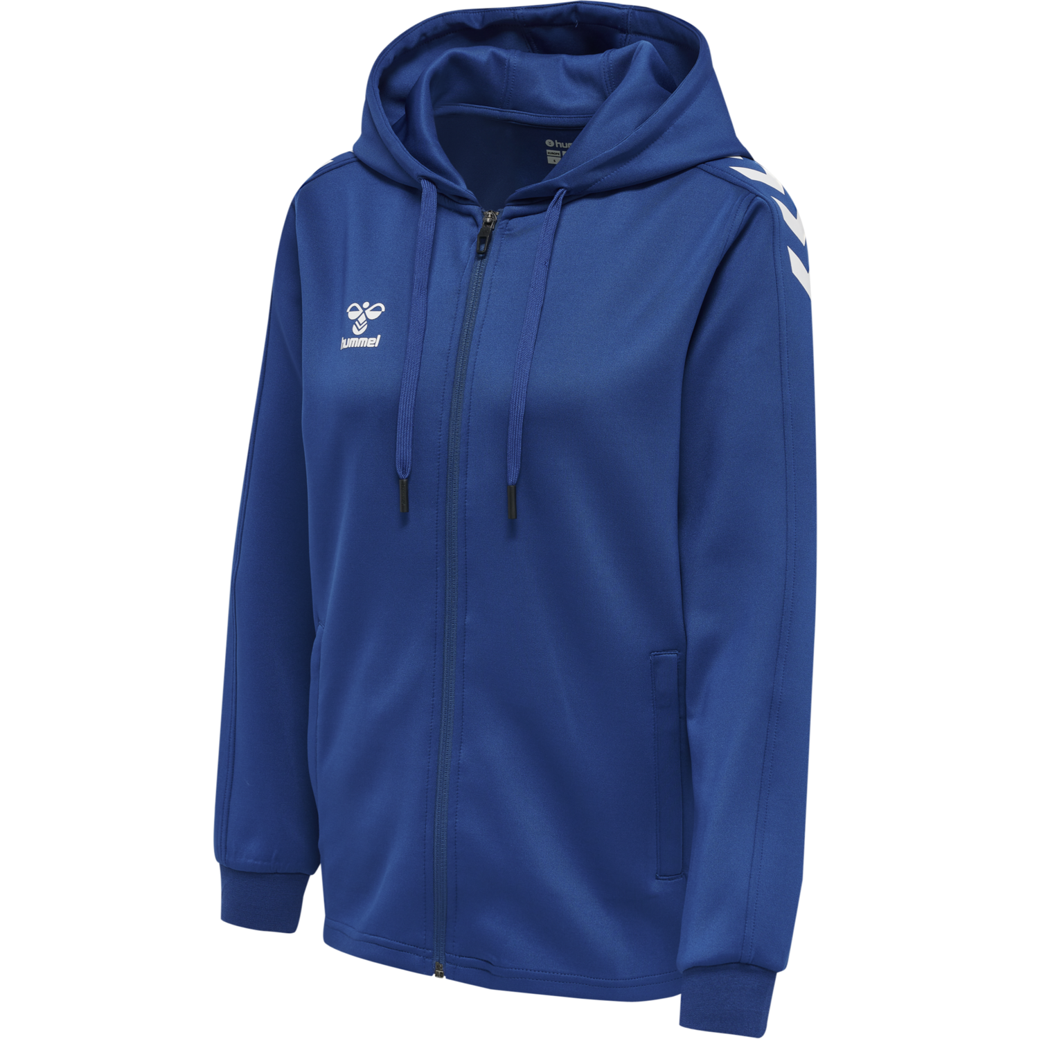 hmlCORE XK POLY ZIP HOOD SWEAT WOMA, TRUE BLUE, packshot