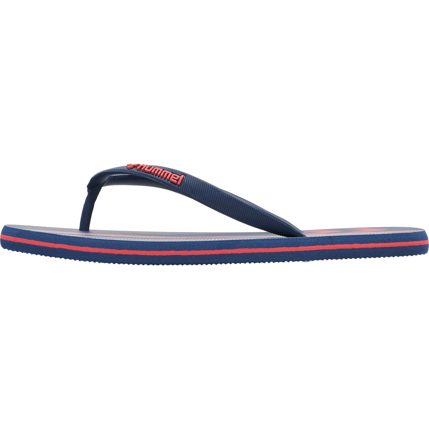 MULTI STRIPE FLIP FLOP, BLACK IRIS/FLAME SCARLET, packshot