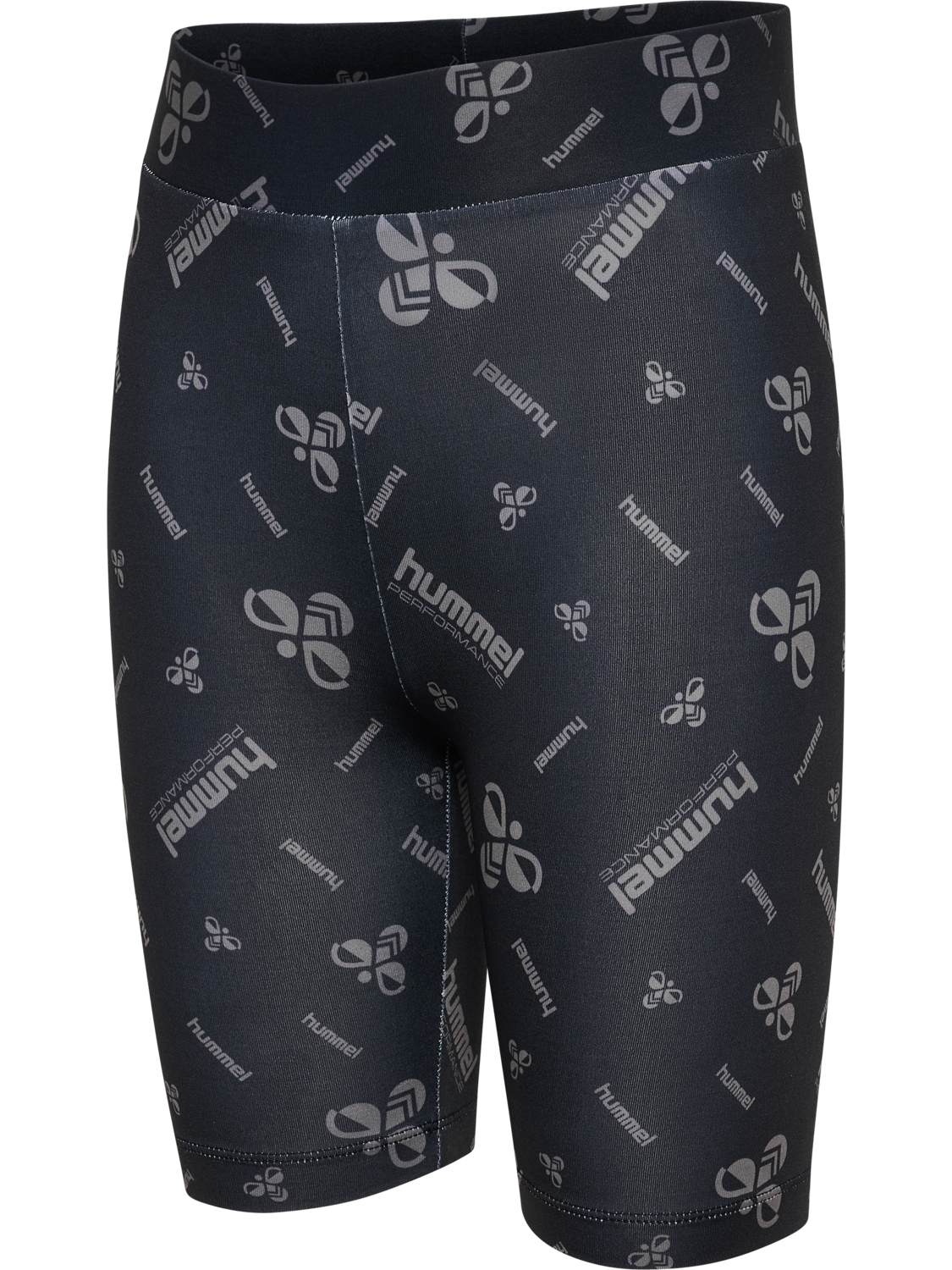 hmlJR GYM SHORT TIGHTS, BLACK/EBONY, packshot