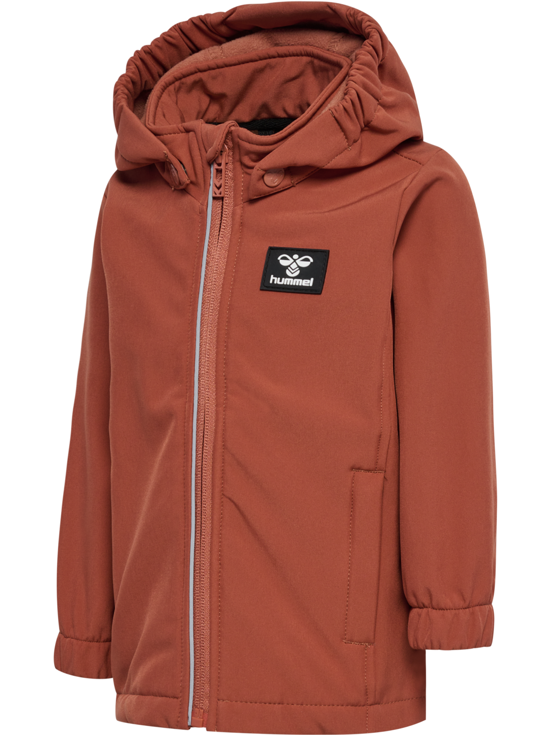 hmlMARS TEX MINI SOFTSHELL JACKET, COPPER BROWN, packshot