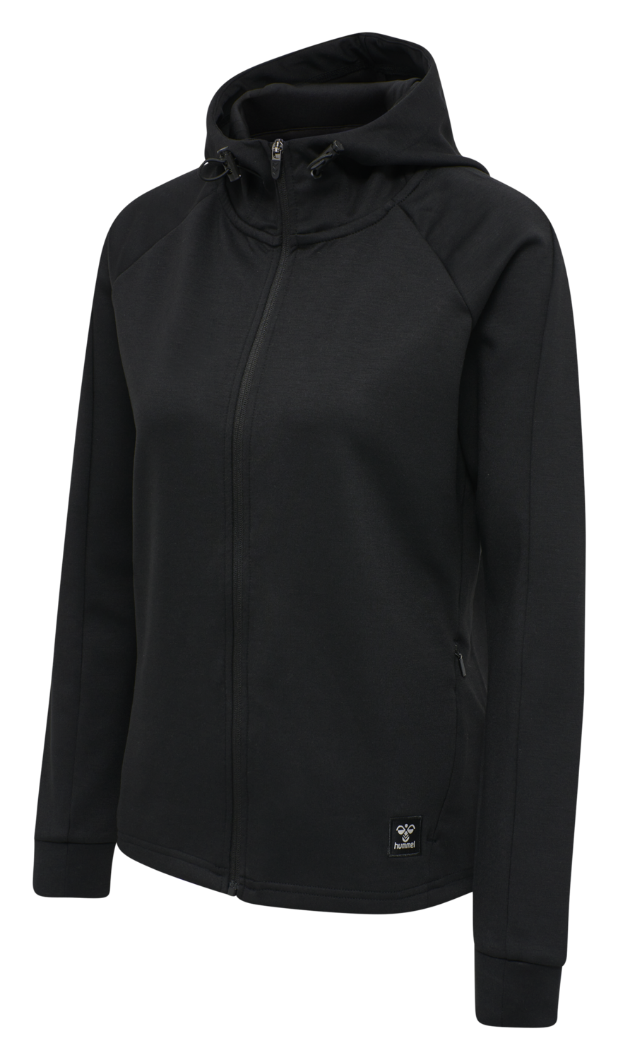 hmlESSI ZIP HOODIE, BLACK, packshot