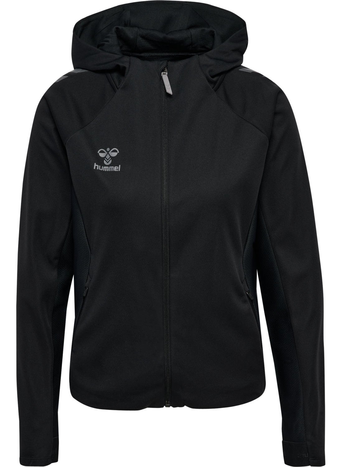 hmlCIMA 2.0 ZIP HOODIE WOMAN, BLACK, packshot