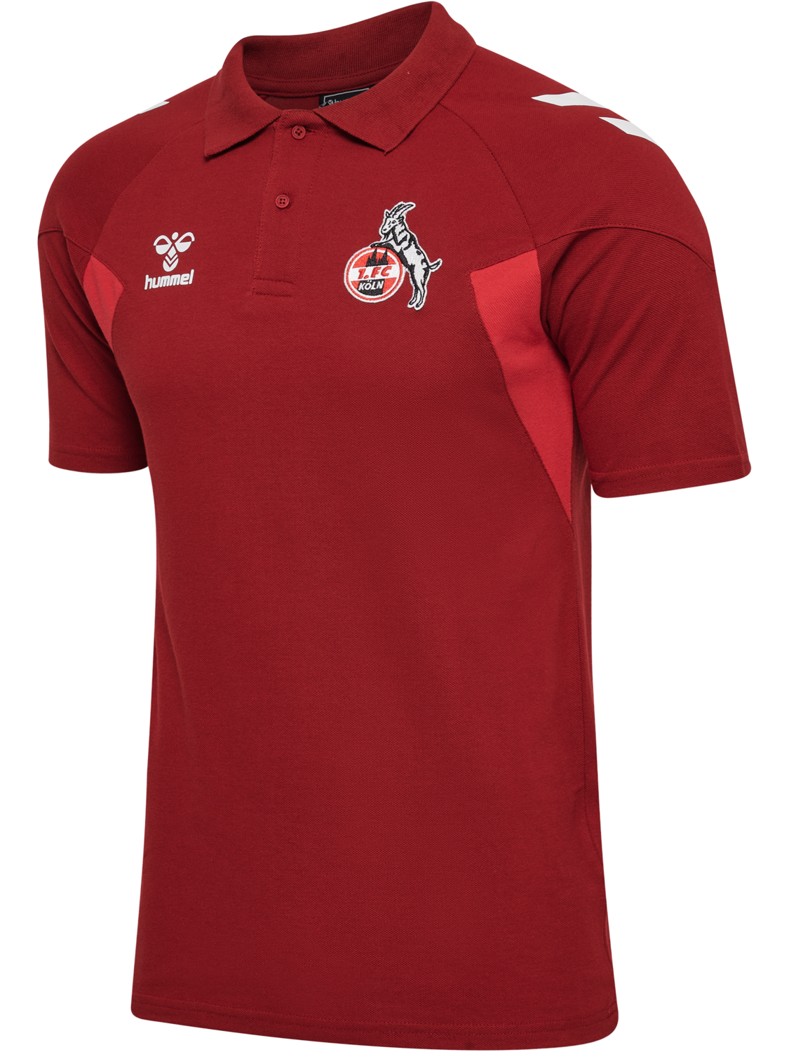 1FCK 23/24 TRAVEL POLO, RED DAHLIA, packshot