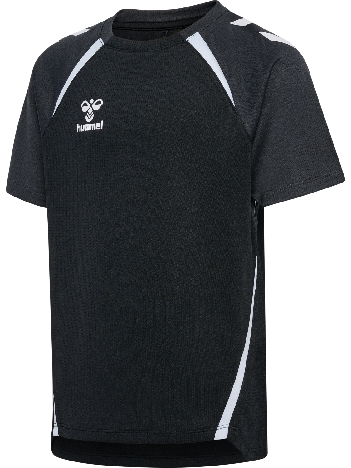 hmlLEAD 2.0 JERSEY S/S KIDS, BLACK/ASPHALT, packshot