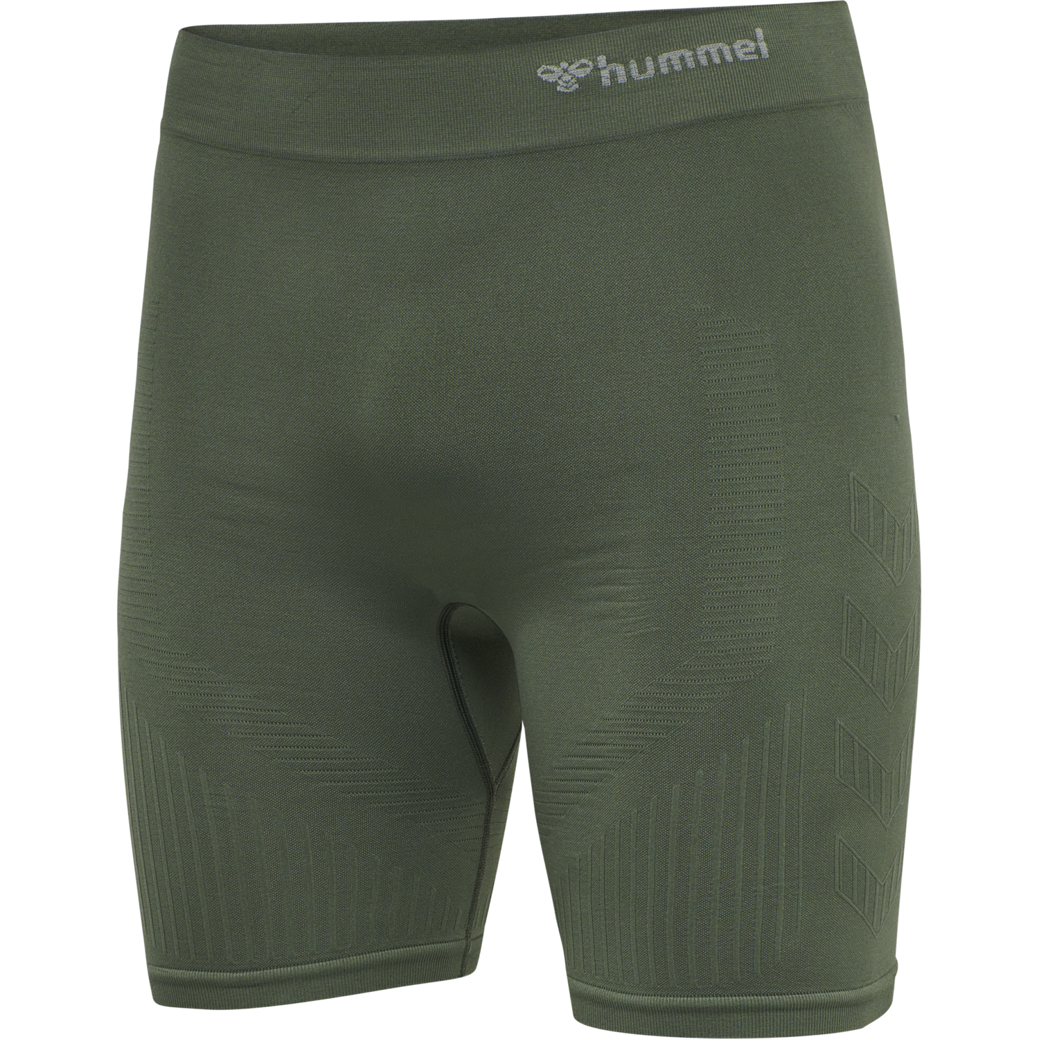 hmlSTROKE SEAMLESS TIGHT SHORTS, THYME, packshot