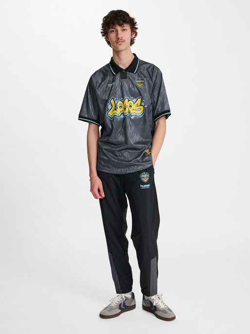 hmlLOOSE SOCCER JERSEY S/S EL PASO, BLACK, model