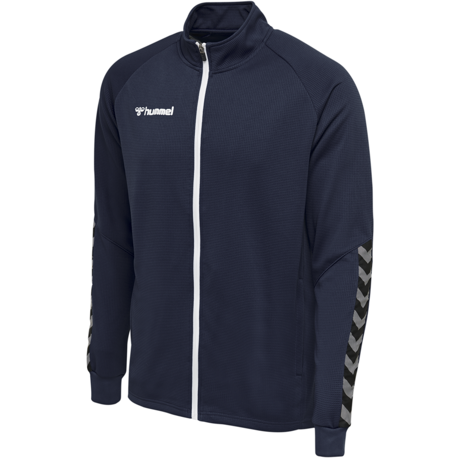 hmlAUTHENTIC KIDS POLY ZIP JACKET, MARINE, packshot