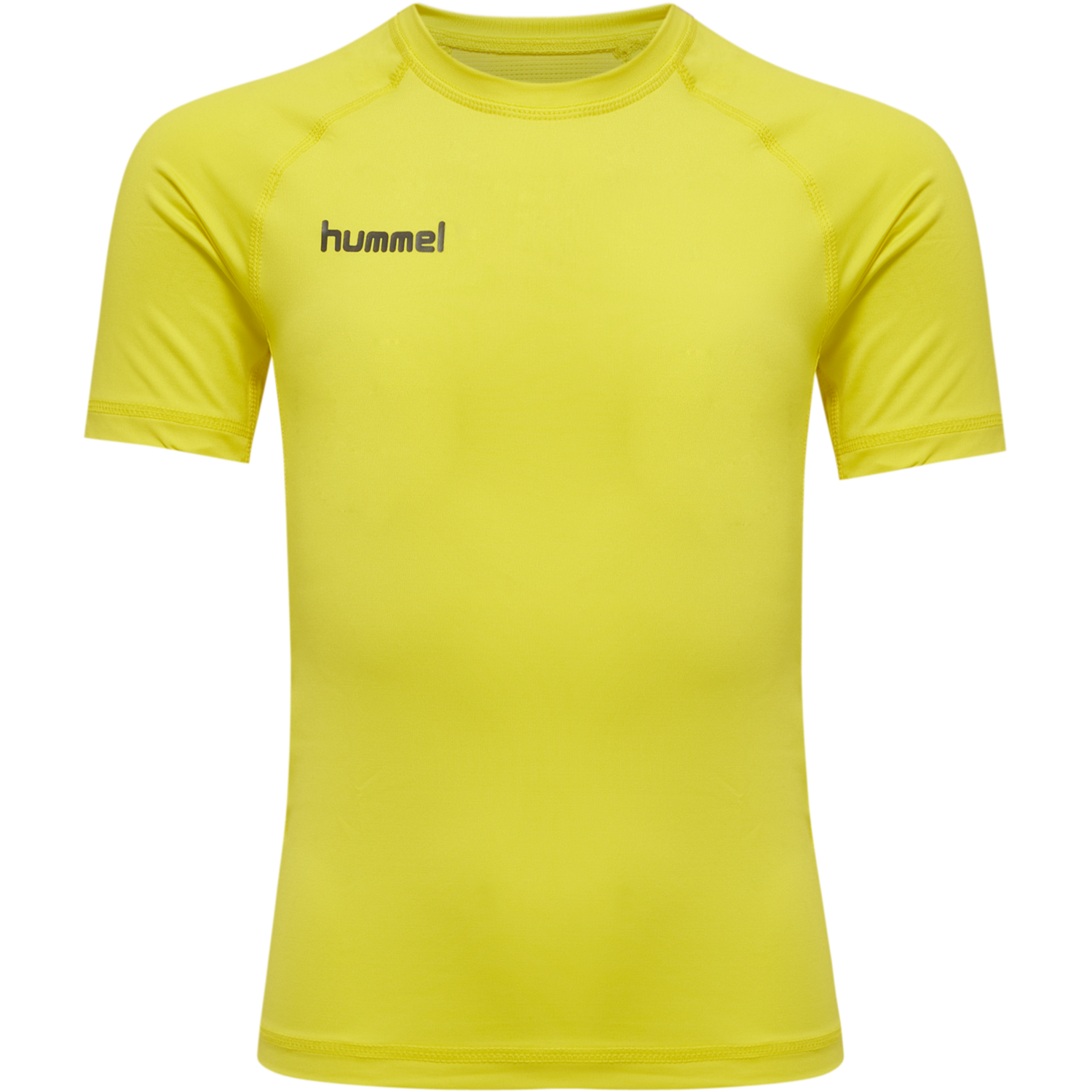 HUMMEL FIRST PERFORMANCE KIDS JERSEY S/S, BLAZING YELLOW, packshot