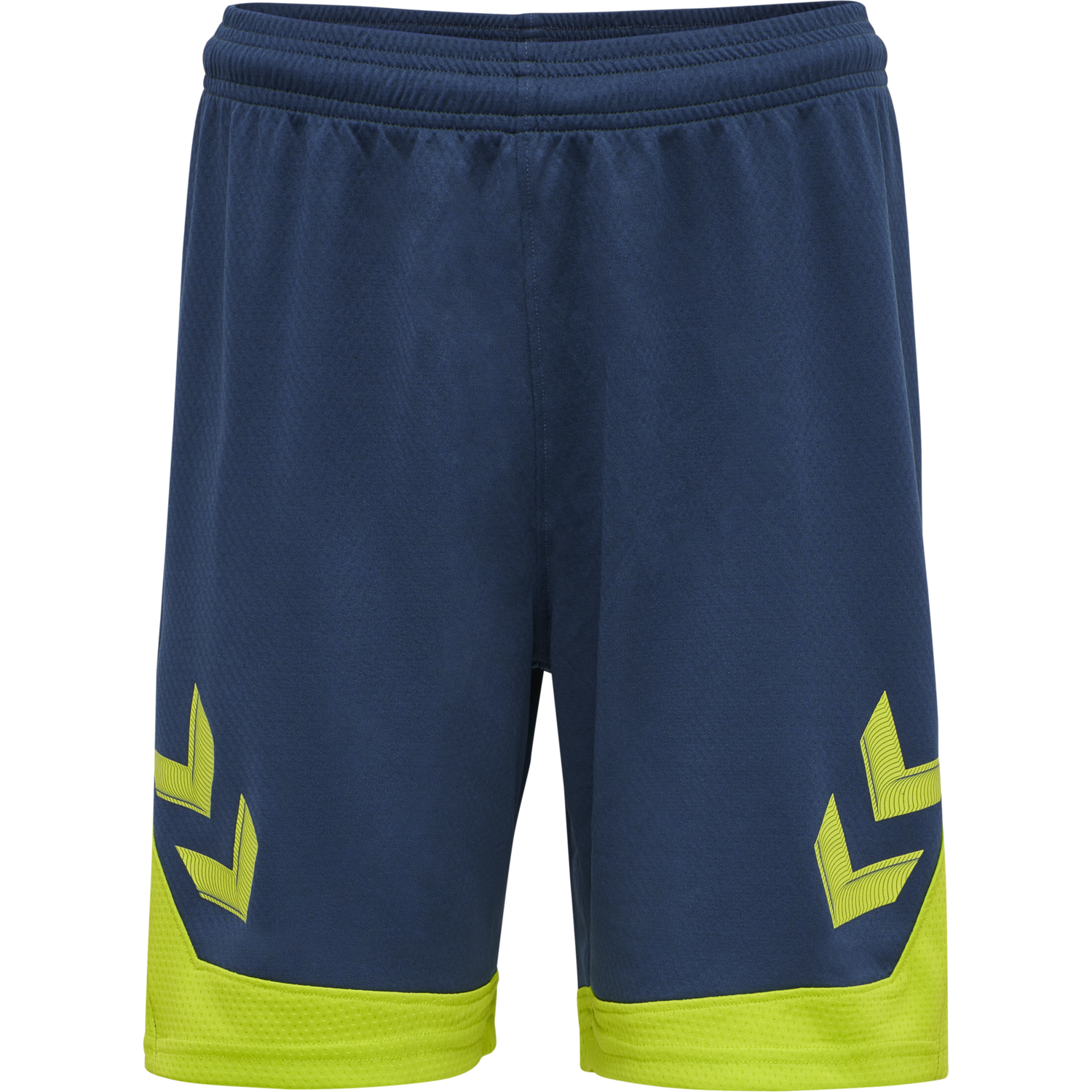 hmlLEAD POLY SHORTS, DARK DENIM, packshot