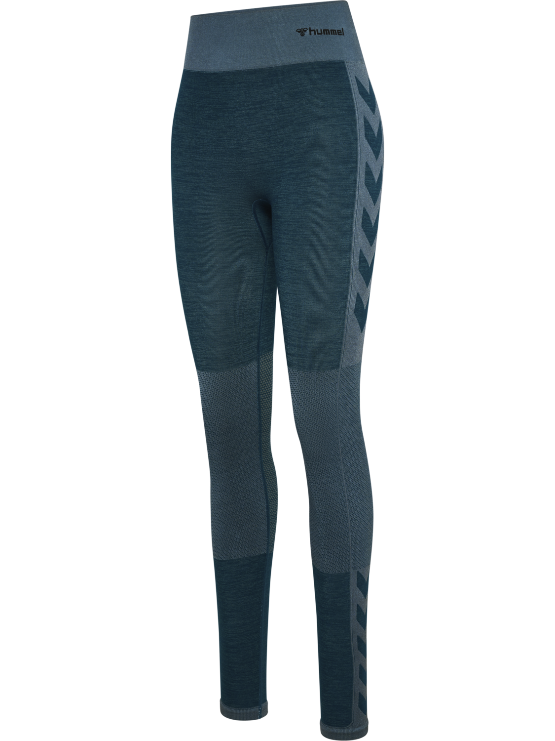 hmlCLEA SEAMLESS MID WAIST TIGHTS, DARK SEA, packshot