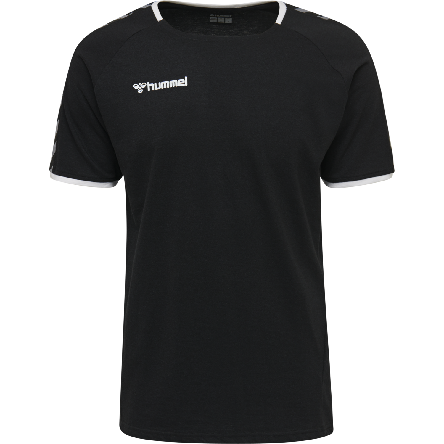 hmlAUTHENTIC TRAINING TEE, BLACK/WHITE, packshot