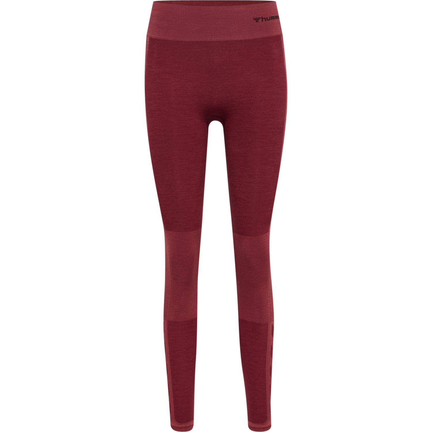 hmlCLEA SEAMLESS MID WAIST TIGHTS, CABERNET/APPLE BUTTER MELANGE, packshot
