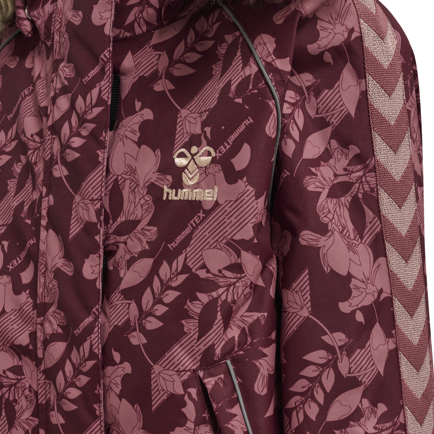 hmlICY TEX SNOWSUIT, WINDSOR WINE, packshot