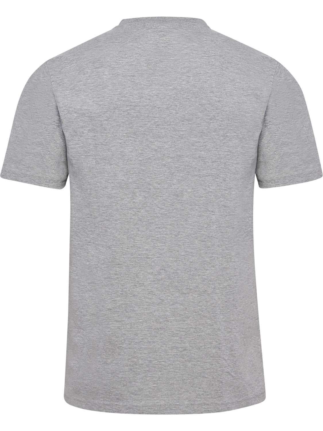 hmlELEMENTAL LOGO COTTON TEE, GREY MELANGE, packshot