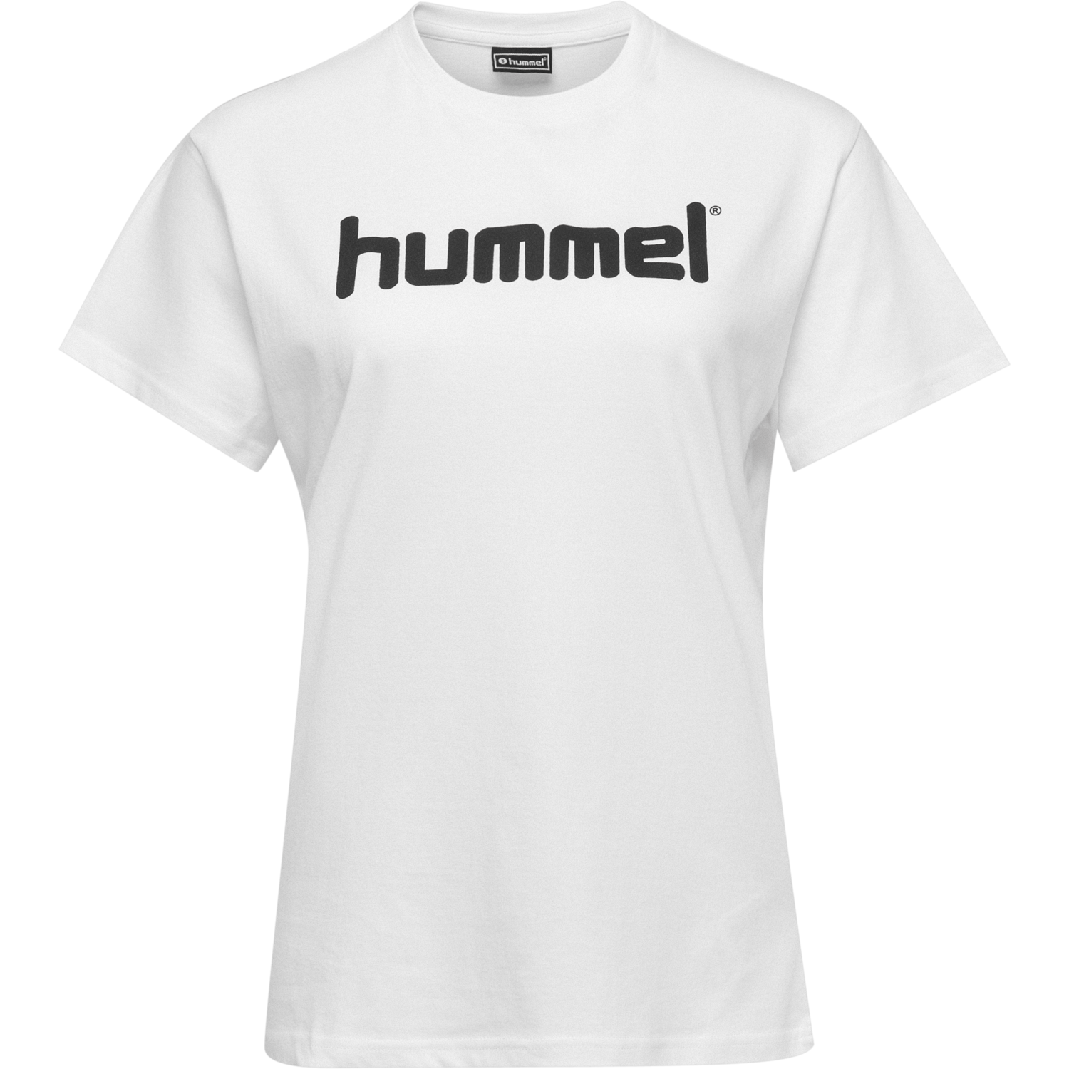 HMLGO COTTON LOGO T-SHIRT WOMAN S/S, WHITE, packshot