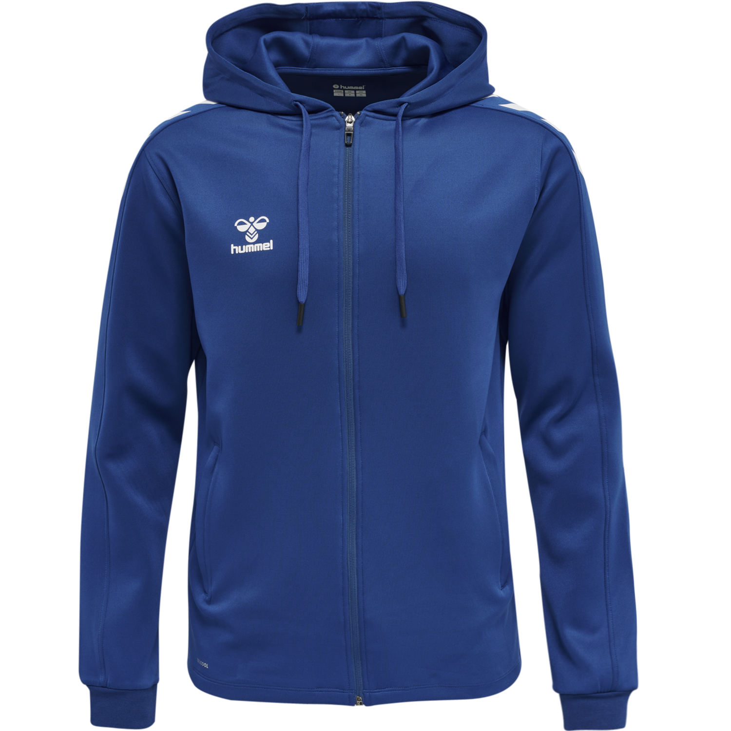 hmlCORE XK POLY ZIP HOOD SWEAT, TRUE BLUE, packshot