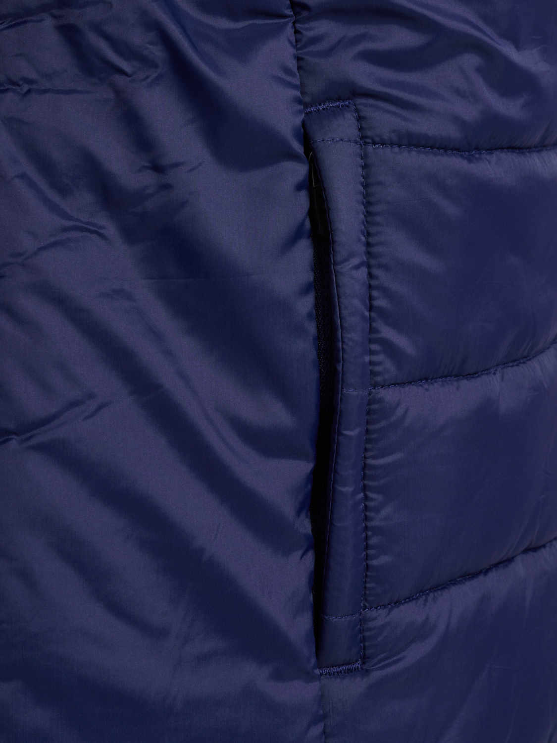hmlGO QUILTED HOOD JACKET KIDS, MARINE, packshot