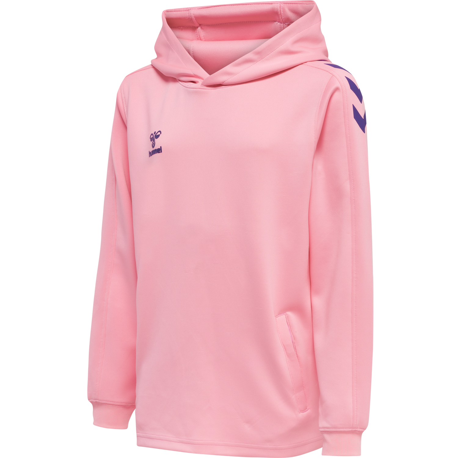 hmlCORE XK POLY KIDS SWEAT HOODIE, COTTON CANDY, packshot