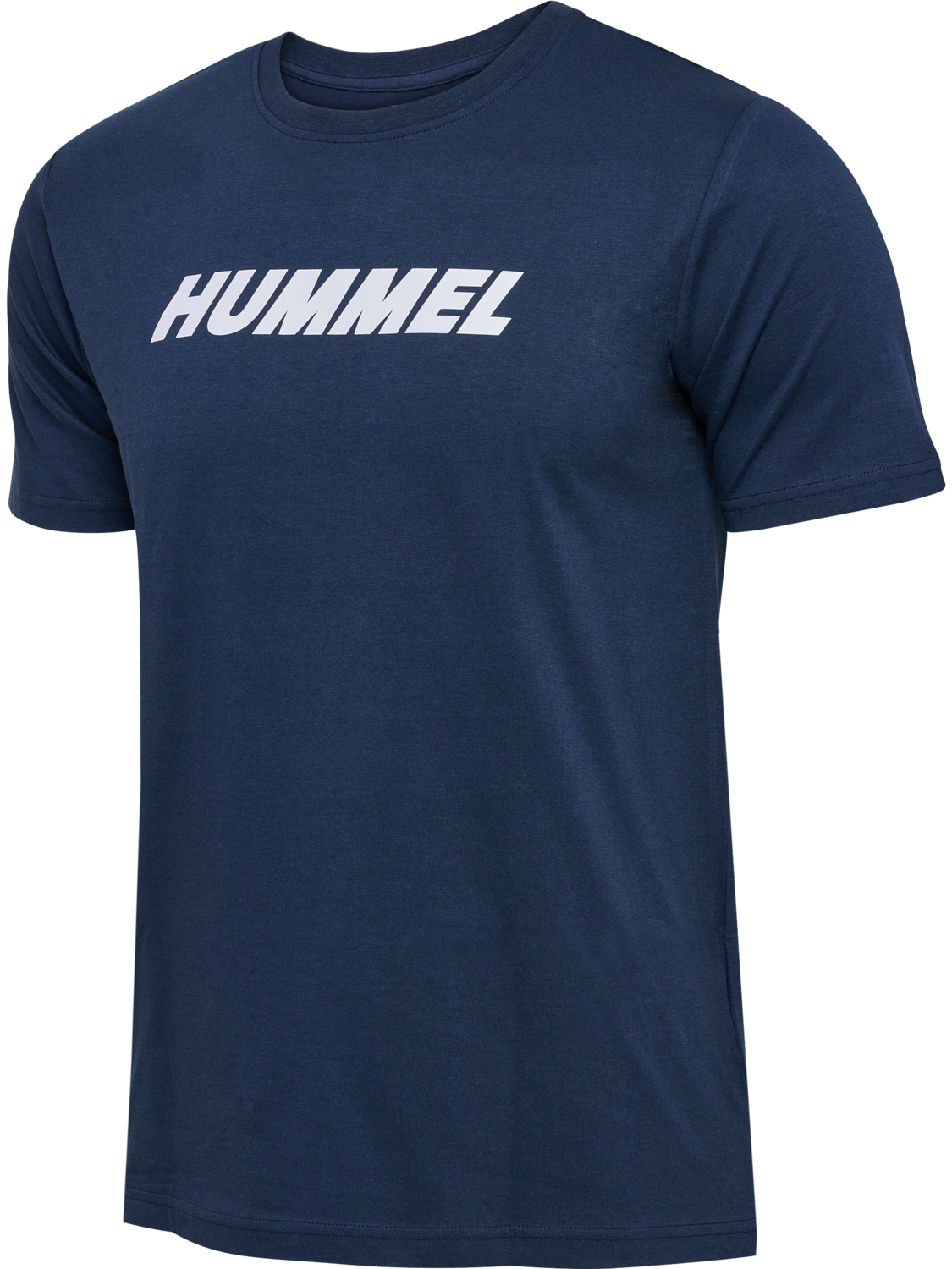 hmlELEMENTAL LOGO COTTON TEE, DRESS BLUES, packshot