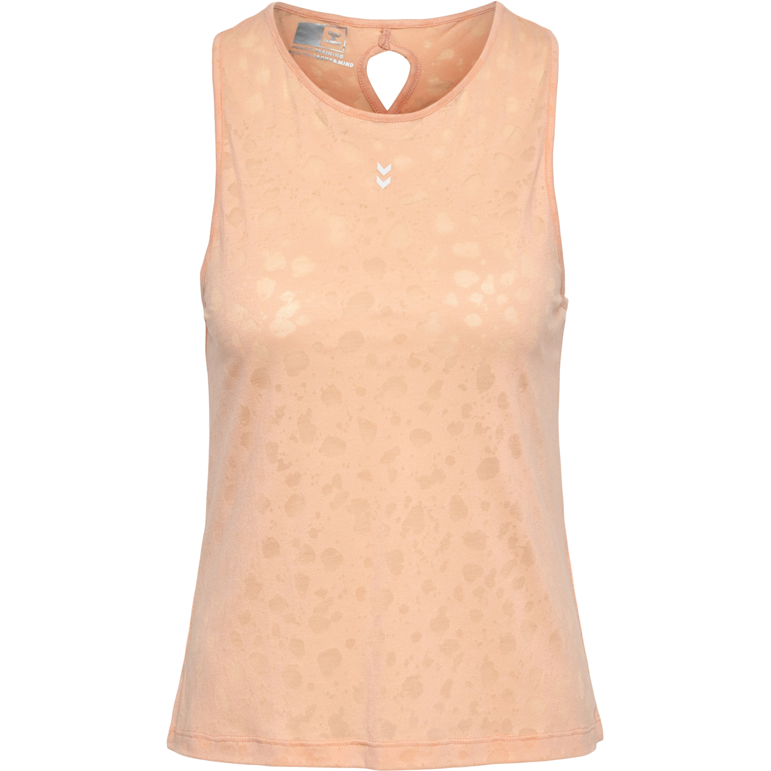 hmlMT IRIS BURNOUT TOP, ALMOST APRICOT, packshot