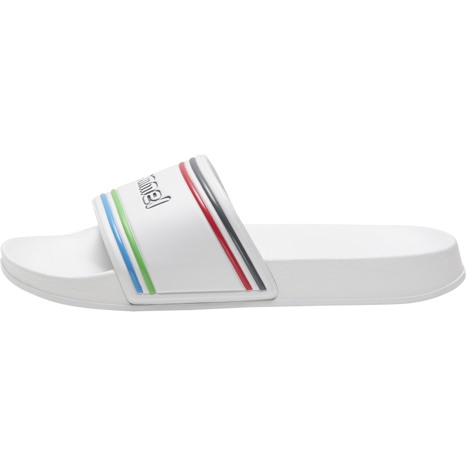 POOL SLIDE RETRO, WHITE/MULTICOLOR, packshot