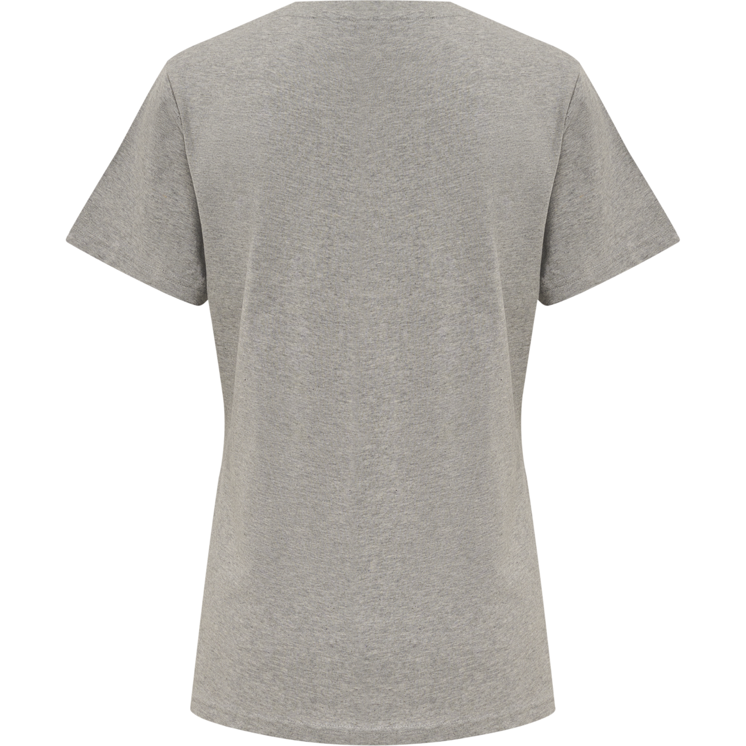 hmlRED BASIC T-SHIRT S/S WOMAN, GREY MELANGE, packshot