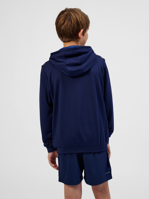 hmlAUTHENTIC PL HOODIE KIDS, MARINE, model