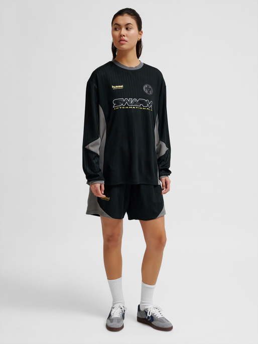 hmlLOOSE FB JERSEY L/S TOPSCORER, BLACK, model